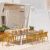 Nardi Net 9 Piece Outdoor Dining Setting with Alloro Extendable Dining Table