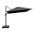 Amalfi 3m Dark Grey Outdoor Cantilever Umbrella - inc. Outdoor Water Umbrella Base