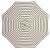 Billy Fresh Coastal 3m Dia Taupe And White Stripe Octagonal Outdoor Umbrella With Cover