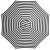 Billy Fresh French Riviera - 3m Black & White Stripe Octagonal Outdoor Umbrella With Cover