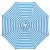 Billy Fresh Horizon 3M - Blue And White Octagonal Outdoor Aluminium Umbrella