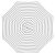 Billy Fresh Peninsula 3m Dia Grey And White Stripe Octagonal Outdoor Umbrella With Cover