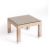 Capo Outdoor Wicker Side Table with Glass Top