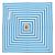 Billy Fresh Daydream Square Blue And White Stripe Outdoor Umbrella 2x2m