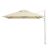 Eclipse V4 3m Square Cantilever Outdoor Umbrella with Silver Frame