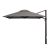 Eclipse V4 3m Square Cantilever Outdoor Umbrella with Black Frame