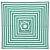 Billy Fresh Ferngully 2M - Green And White Square Outdoor Aluminium Umbrella