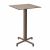 Nardi Fiore High Bar Table Base with Tobacco HPL Top - Complete Outdoor Bar Table