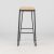 Hairpin Ashwood Timber Outdoor Bar Stool