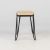 Hairpin Ashwood Timber Outdoor Ottoman