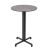 Nardi Fiore High Bar Table Base with Cement HPL Top - Complete Outdoor Bar Table