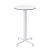 Nardi Fiore High Bar Table Base with White HPL Top - Complete Outdoor Bar Table