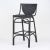 Kanso Black Outdoor Wicker Counter Bar Stool - 65cm Seat Height