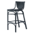 Kanso Black Outdoor Wicker Bar Stool - 74cm Seat Height