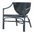 Kanso Black Outdoor Wicker Lounge Chair with Arms