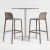 Nardi Fiore Complete High Outdoor Bar Setting with Faro Bar Stools