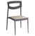 Maui Aluminium Side Chair Black - 1 x Left Ex Showroom