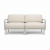 Nardi Maximo 2 Seat Outdoor Resin Modular Sofa - Gesso
