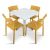 Nardi Clip Table with Trill Bistrot Chair - 5 Piece Set