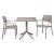 Nardi Clip Table with Bora Arm Chair - 3 Piece Set
