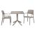 Nardi Clip Table with Outdoor Bora Armchair - 3 Piece Outdoor Dining Setting