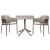 Nardi ClipX Outdoor Table With Net Chair 3 Piece Outdoor Dining Setting