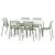 Nardi Doga Bistrot Chair 7 Piece Outdoor Dining Setting with Rio 140cm Extendable Dining Table