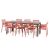 Nardi Doga 9 Piece Outdoor Dining Setting With Rio 140cm Resin Extendable Table