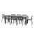 Nardi Doga Bistrot 9 Piece Dining Setting With Rio 140Cm Alu Extendable Table