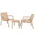 Nardi Doga Outdoor Relax Chair 3 Piece Outdoor Dining Setting