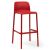 Nardi Faro Outdoor Red Resin Bar Stool Seat Height 76cm