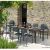 Nardi Libeccio Table with Bora Armchairs - 9 Piece Outdoor Dining Set