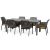 Nardi Net Relax 7 Piece Outdoor Dining Setting with Rio 210cm Extendable Dining Table