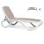 Nardi Omega Outdoor Resin Sun Loungers White Frame (set of 2)