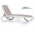 Nardi Omega Outdoor Resin Sun Loungers White Frame (set of 4)