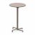 Nardi Scudo High Bar Folding Table Base with Tortora HPL Top - Complete Outdoor Bar Table