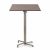 Nardi Scudo High Bar Folding Table Base with Corten HPL Top - Complete Outdoor Bar Table