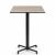 Nardi Scudo High Bar Folding Table Base with Legno HPL Top - Complete Outdoor Bar Table
