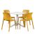 Nardi ClipX Table With Bit Chair - 5 Piece Outdoor Dining Setting