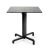Nardi Ibisco Folding Table Base with Cement HPL Top - Complete Outdoor Table