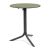 Nardi Flute Folding Table Base with Agave Green HPL Top - Complete Outdoor Table