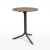 Nardi Flute Folding Table Base with Corten HPL Top - Complete Outdoor Table