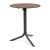 Nardi Flute Folding Table Base with Tobacco HPL Top - Complete Outdoor Table
