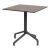 Nardi Frasca Mini Fix Table Base with Corten HPL Top - Complete Outdoor Table