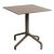 Nardi Frasca Mini Fix Table Base with Tobacco HPL Top - Complete Outdoor Table