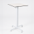 Nardi Ibisco High Bar Folding Table Base with White HPL Top - Complete Outdoor Bar Table