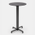 Nardi Ibisco High Bar Folding Table Base with Anthracite HPL Top - Complete Outdoor Bar Table
