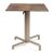 Nardi Ibisco Folding Table Base with Corten HPL Top - Complete Outdoor Table