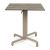 Nardi Ibisco Folding Table Base with Legno HPL Top - Complete Outdoor Table