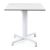 Nardi Ibisco Folding Table Base with White HPL Top - Complete Outdoor Table
